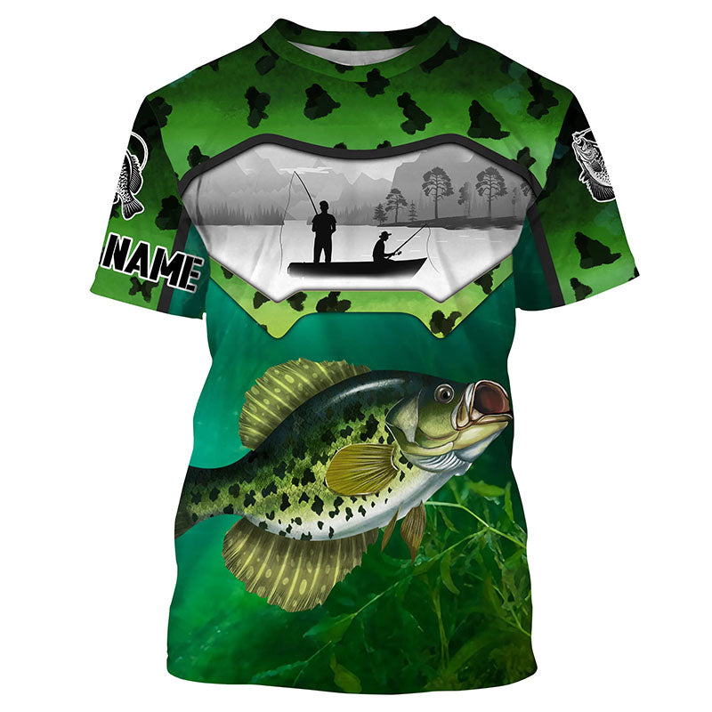 Crappie Fishing Long Sleeve Fishing Shirt for Men, Crappie Fishing Clothing TTS0643 T-Shirt UPF / M