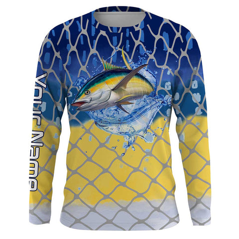 Tuna fishing skin personalized custom name sun protection long sleeve fishing shirts TTS0082