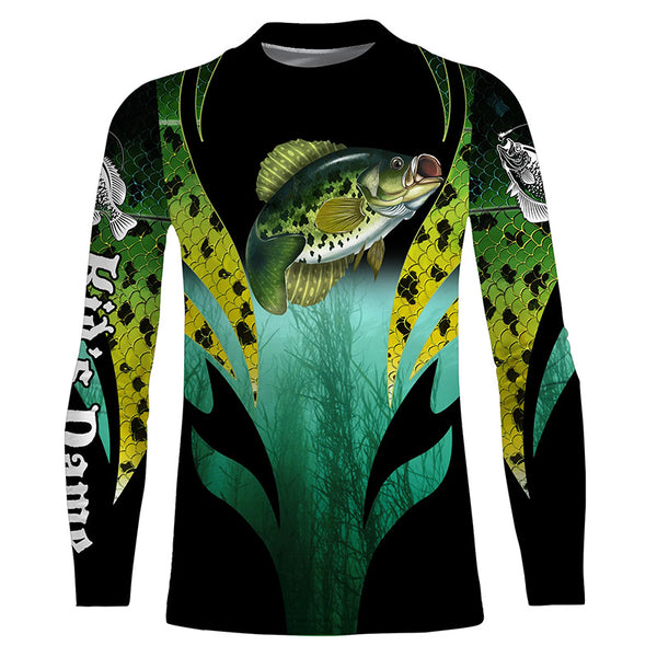 Crappie Fishing scale long sleeve performance fishing shirts, hoodie TTS0680