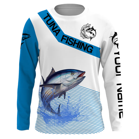 Tuna Fishing UPF 30+ Long Sleeve Performance Fishing Shirt - UV Sun Protection TTS0092