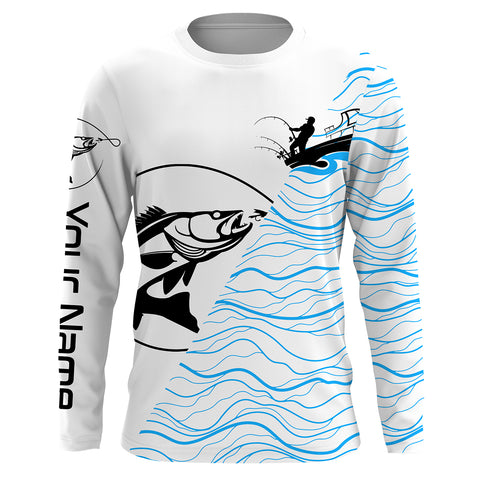 Walleye Long Sleeve Fishing Shirt for Men, tournament Fishing Shirts TTS0103