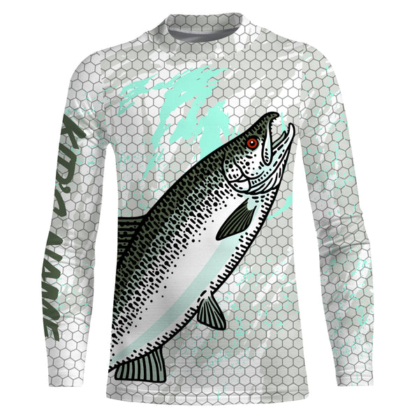 Chinook Salmon fishing UV Protection Shirts, personalized performance Fishing Shirts TTS0124