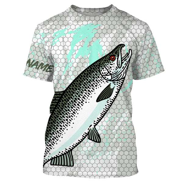 Chinook Salmon fishing UV Protection Shirts, personalized performance Fishing Shirts TTS0124