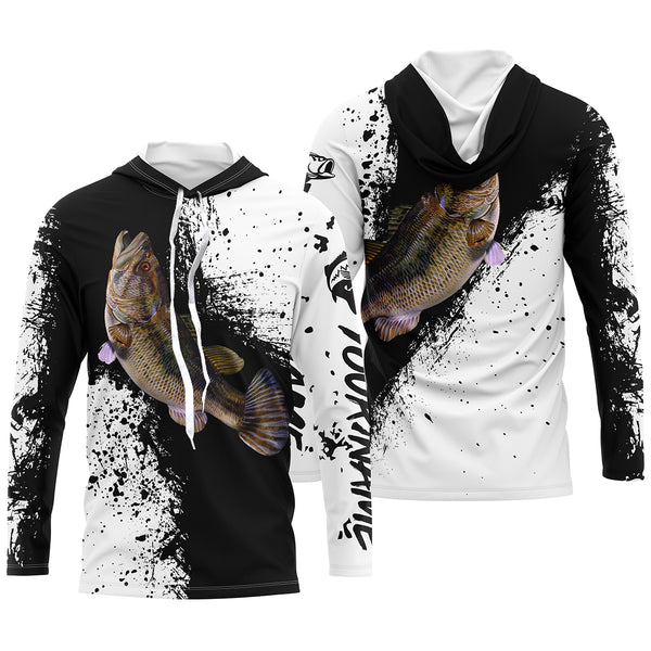 Customized Bass fishing shirts, long sleeve performance fishing shirts TTS0125