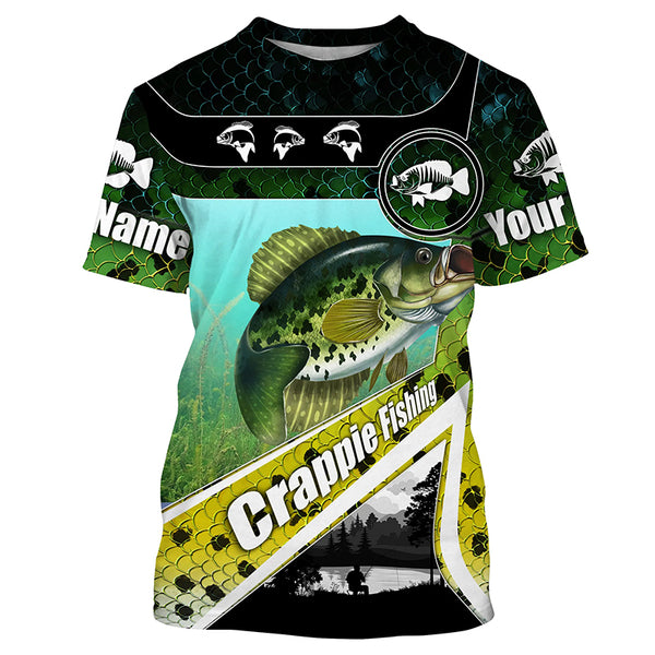 Crappie Fishing scale fish Custom Long sleeve Fishing Shirts, Crappie Fishing jerseys TTS0557