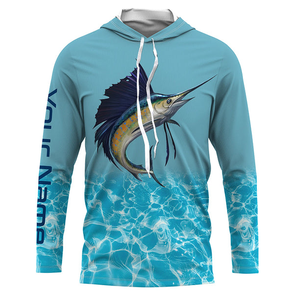 Sailfish Fishing Custom Name All Over Printed UV Protection Shirts TTS0754