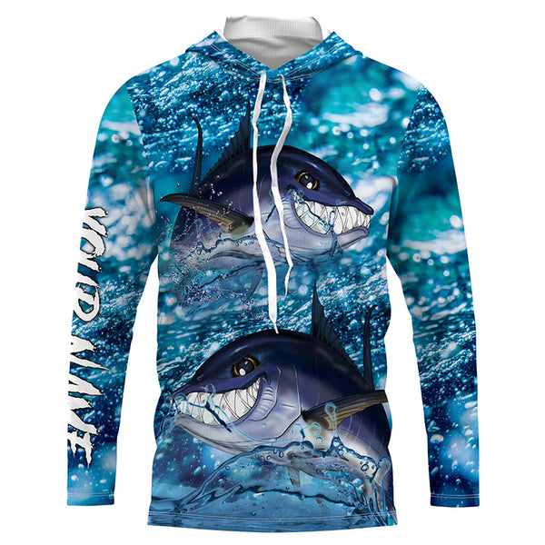 Bluefin Tuna Fishing Custom Long sleeve Fishing Shirts, Tuna Fishing jerseys TTS0618