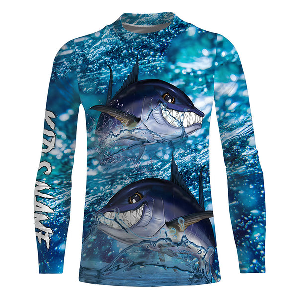 Bluefin Tuna Fishing Custom Long sleeve Fishing Shirts, Tuna Fishing jerseys TTS0618