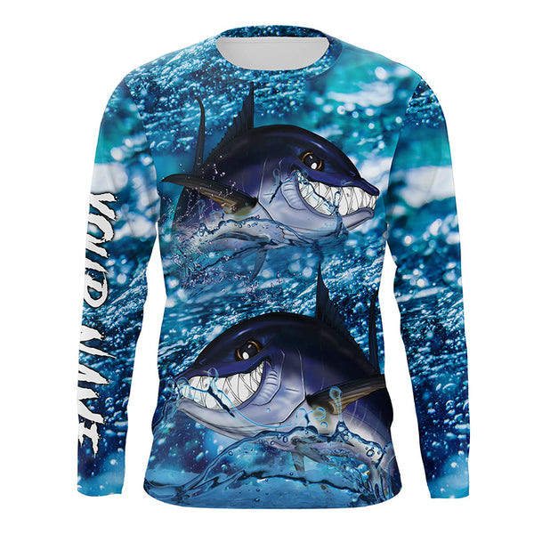 Bluefin Tuna Fishing Custom Long sleeve Fishing Shirts, Tuna Fishing jerseys TTS0618