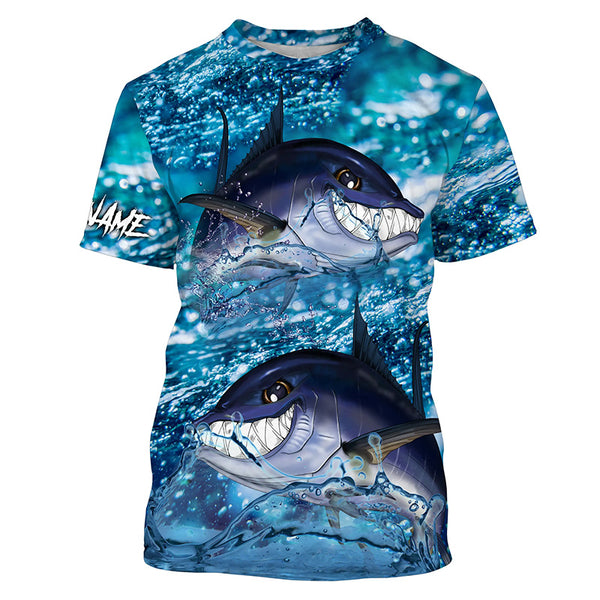 Bluefin Tuna Fishing Custom Long sleeve Fishing Shirts, Tuna Fishing jerseys TTS0618