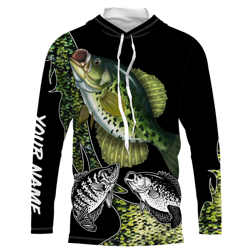 Crappie Fishing Custom Long Sleeve Performance Fishing Shirt TTS0229, Long Sleeves UPF / 4XL