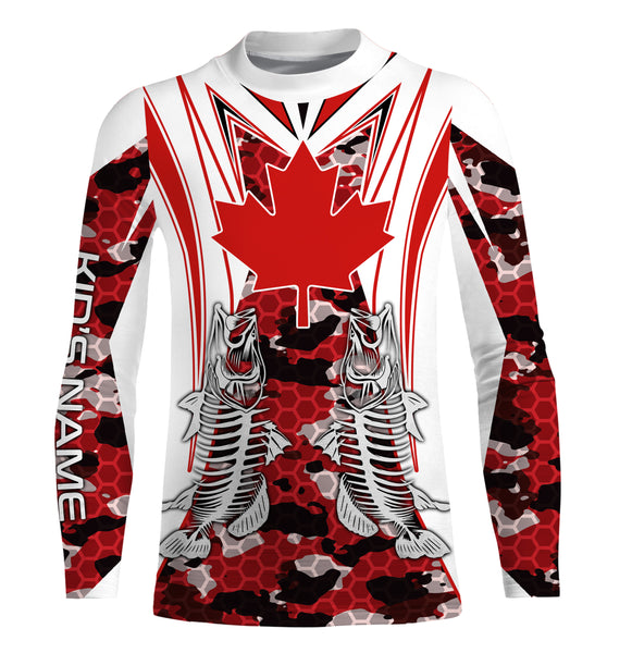 Walleye fishing skull fish Customize name All over print shirts TTS0540