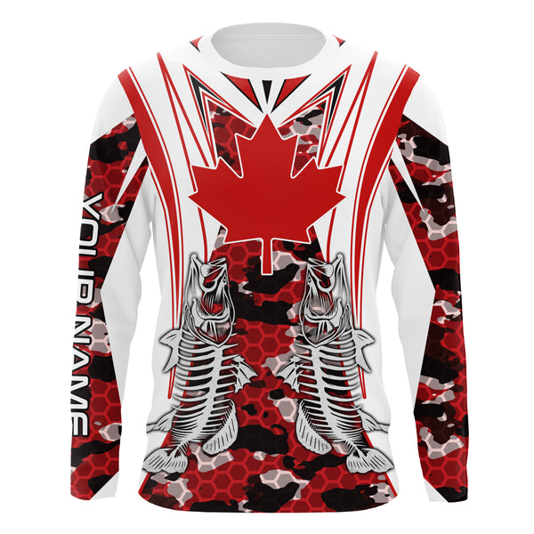 Walleye fishing skull fish Customize name All over print shirts TTS0540