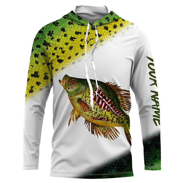 Crappie Fishing scale fish Custom Long sleeve Fishing Shirts, Crappie Fishing jerseys TTS0590