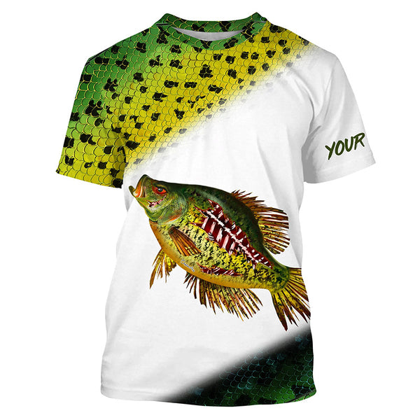 Crappie Fishing scale fish Custom Long sleeve Fishing Shirts, Crappie Fishing jerseys TTS0590