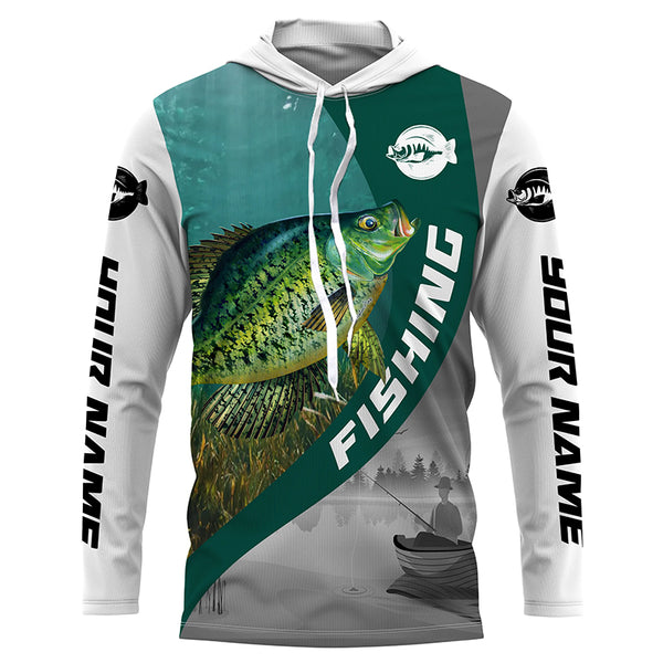 Men's Crappie Fishing UPF 30+ Long Sleeve Performance Shirt TTS0594