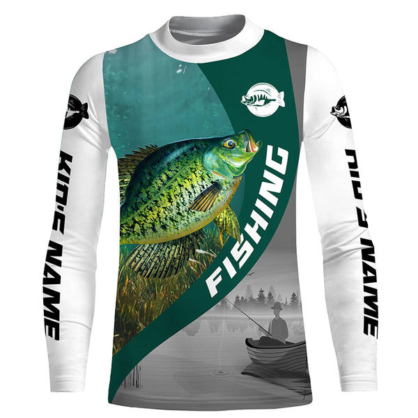 Men's Crappie Fishing UPF 30+ Long Sleeve Performance Shirt TTS0594