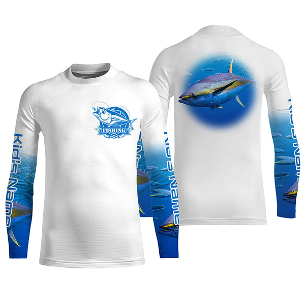Yellowfin Tuna Long Sleeve Fishing Shirt for Men, UPF Performance Clothing TTS0604