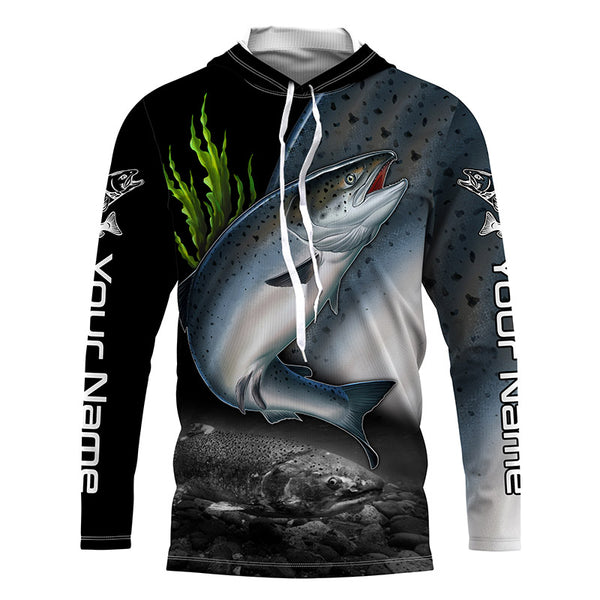 Chinook Salmon Fishing Saltwater Fish Long Sleeve Fishing Shirts, Fishing jerseys TTS0462