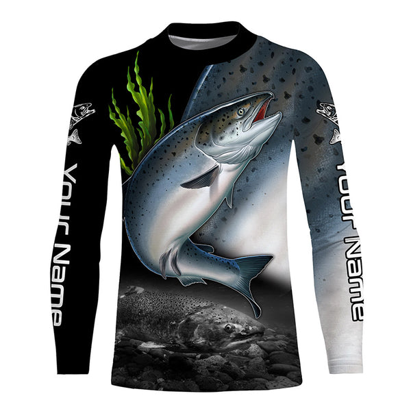 Chinook Salmon Fishing Saltwater Fish Long Sleeve Fishing Shirts, Fishing jerseys TTS0462