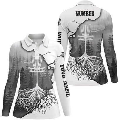 Black Forest Womens Disc Golf Polo Shirt Customized Disc Golf Tops For Women Disc Golf Basket LDT1033