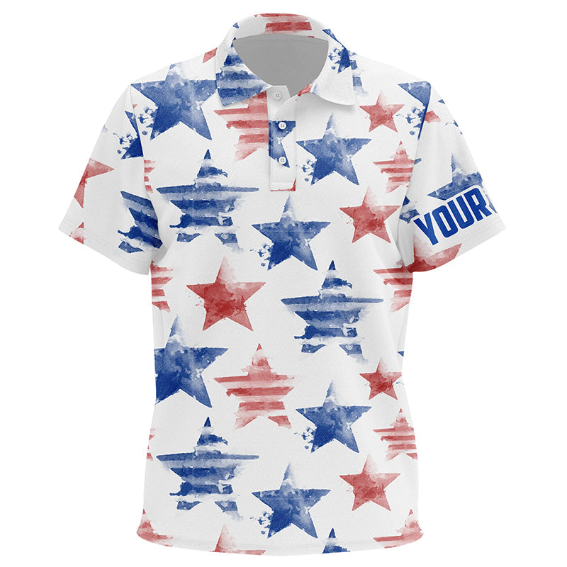 Retro American Flag Seamless Kids Golf Unisex Polos Patriotic Usa Golf Tops For Kid Golf Gifts LDT0600