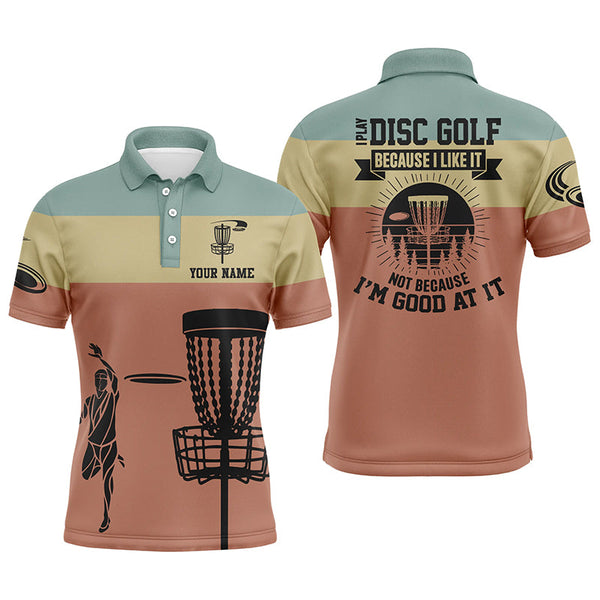 Mens Disc Golf Polo Shirt, Funny Disc Golf Shirt With Sayings, Best Disc Golf Gifts For Men LDT0109