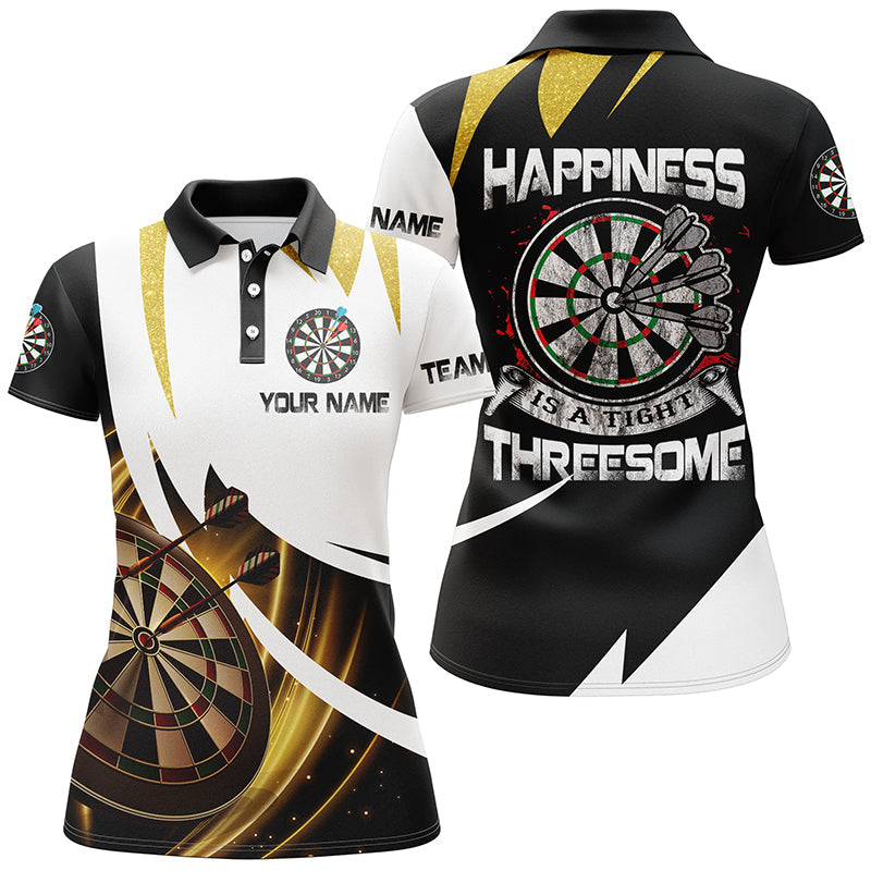 Happiness Is A Tight Personalized Darts Polo Shirt Custom Dart Team Jersey For Women LDT0685