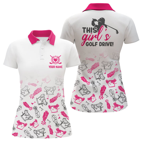 Golf Equipment Womens Polo Shirt With Swearing Pattern, Golf Shirts For Women, Golfer Gifts LDT0030