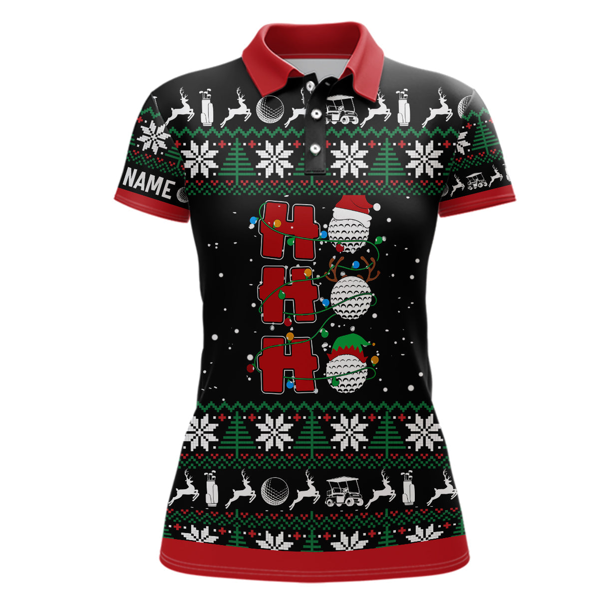 Christmas Womens Golf Polo Shirt Custom Golf Shirts For Women Best Golf Gifts For Christmas LDT0856