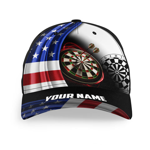American Flag Darts Hat Custom Patriotic Darts Cap For Dart Lovers 4th July Darts Gift LDT1290