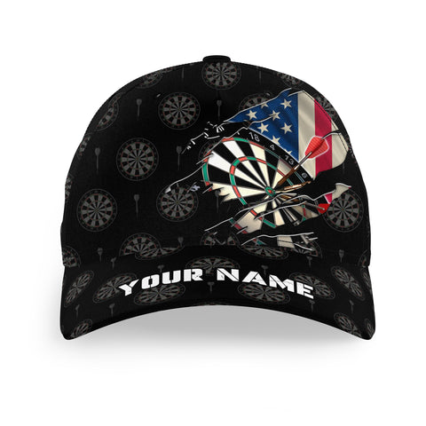 Personalized American Flag Baseball Darts Hat Patriotic Darts Cap For Dart Team 4th Of July Darts Gifts LDT1293