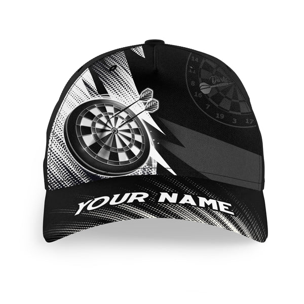 Personalized Black White Baseball Darts Hat Custom Cool Darts Cap For Dart Team Darts Gifts LDT1280