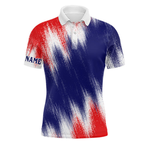 American Flag Mens Golf Polo Shirts Custom Patriotic Golf Shirts For Men Golfing Gifts LDT1344