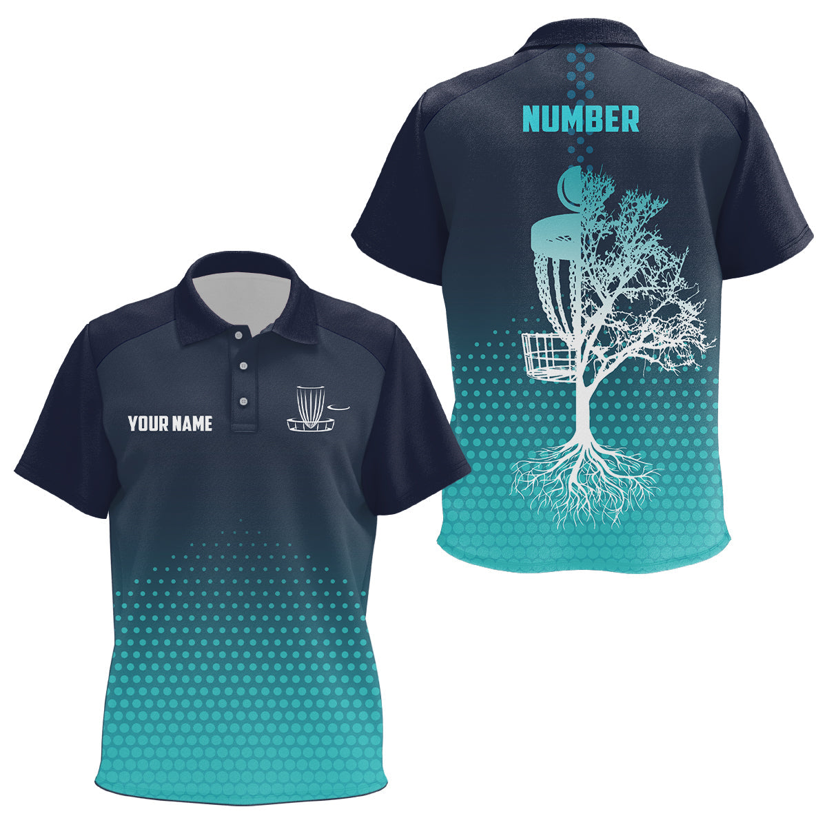Personalized Kids Disc Golf Polo Shirt Hive Number Disc Golf Tops For Kid Disc Golf Basket LDT1009