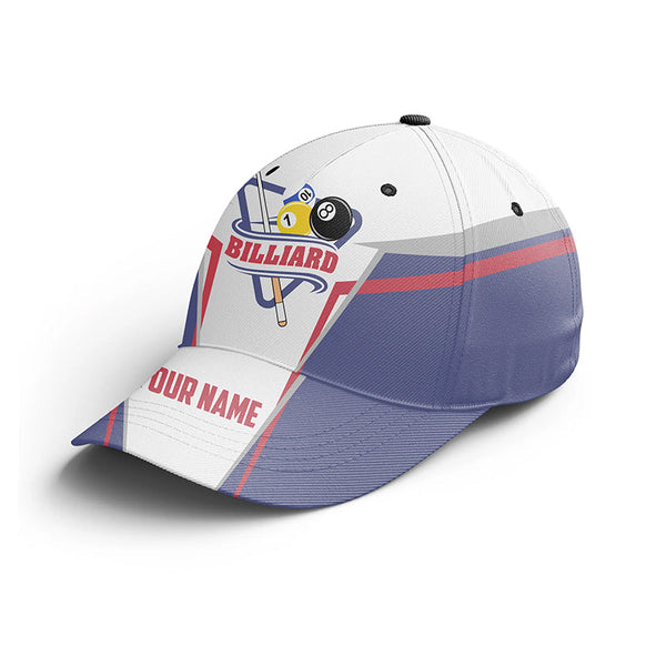 Personalized Customized Billiard 8 Ball Pool Player Cap Hats For Men And Women, Custom Billiards Hat VHM0308