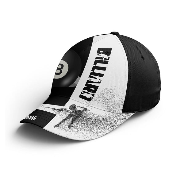 Custom Name 8 Ball Billiards Cap Hats For Men And Women, Personalized Top Hat Billiards Pool Player VHM0306