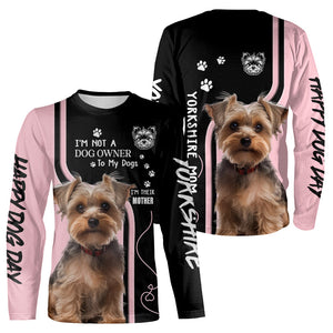 Yorkshire Terrier Happy Dog Day All Over Print Shirts For Dog Mama, Best Gifts For Dog Mom TDM0016