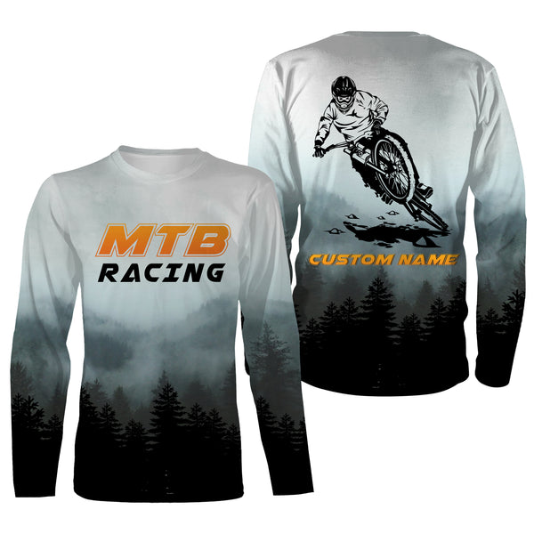 Mountain Bike Shirt Downhill Jersey, Custom All Over Print Shirt, Racing Bicycle Shirt, MTB Jersey| JTS454