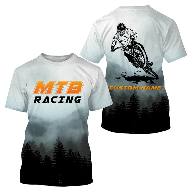 Mountain Bike Shirt Downhill Jersey, Custom All Over Print Shirt, Racing Bicycle Shirt, MTB Jersey| JTS454