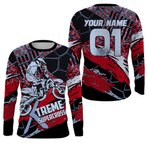 Xtreme Supercross Jersey Custom UPF30+ Men Women Kid Dirt Bike SX Racing Shirt Tournament Riders NMS1364