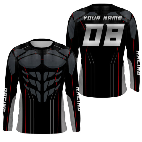 Cool Muscle Racing Jersey kid adult personalized UPF30+ Motocross dirt bike long sleeves biker NMS1100