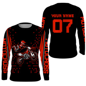 Personalized Motocross Jersey UPF30+ Youth Men Dirt Bike Racing Shirt Off-road Motorcycle Riding NMS1440