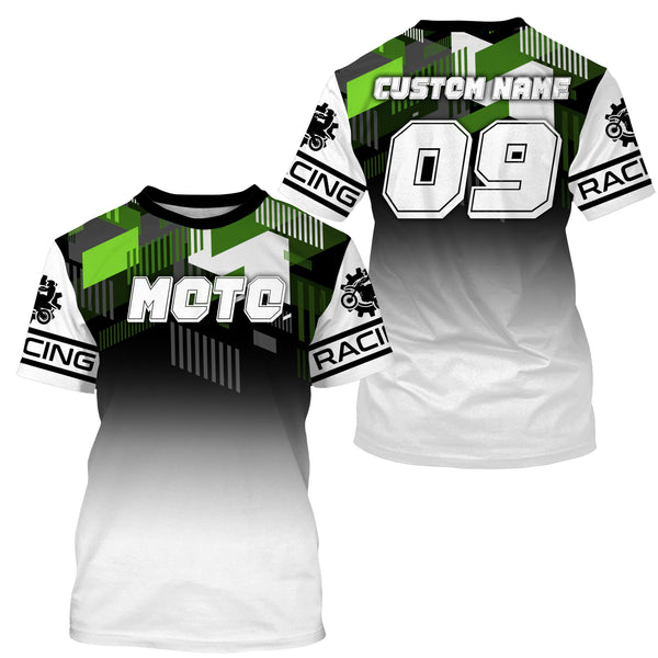 Personalized Moto Rider Jersey UPF30+ Dirt Bike Racing Motocross Off-Road MX Adult&Kid Shirt| NMS767