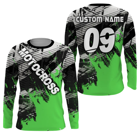 Motocross Personalized Jersey UV Shirt Adults & Kids Dirt Bike Racing Motorcycle Off-road Riders| NMS591