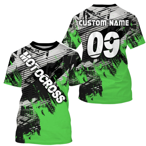 Motocross Personalized Jersey UV Shirt Adults & Kids Dirt Bike Racing Motorcycle Off-road Riders| NMS591