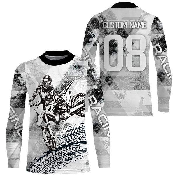 Custom Dirt Bike Racing Jersey UPF30+ Motocross Adult&Kid Riders MX Off-Road Motorcycle Shirt| NMS779