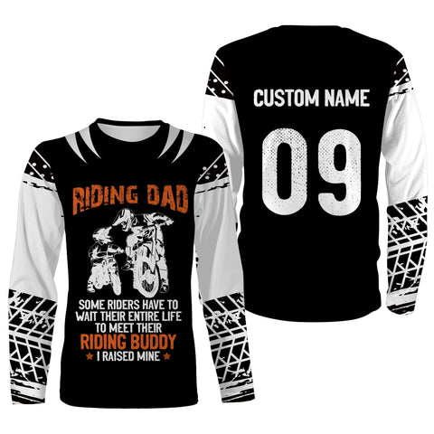 Riding Dad Personalized Riding Jersey Motocross Dirt Bike Dad Biker MX Racing Dad Motorcycle| NMS534