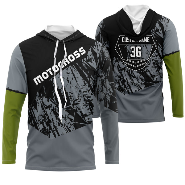 Motocross Jersey Personalized Dirt Bike Number Plate UPF30+ MX Jersey Off-road Rider Motorcycle Shirt| NMS665