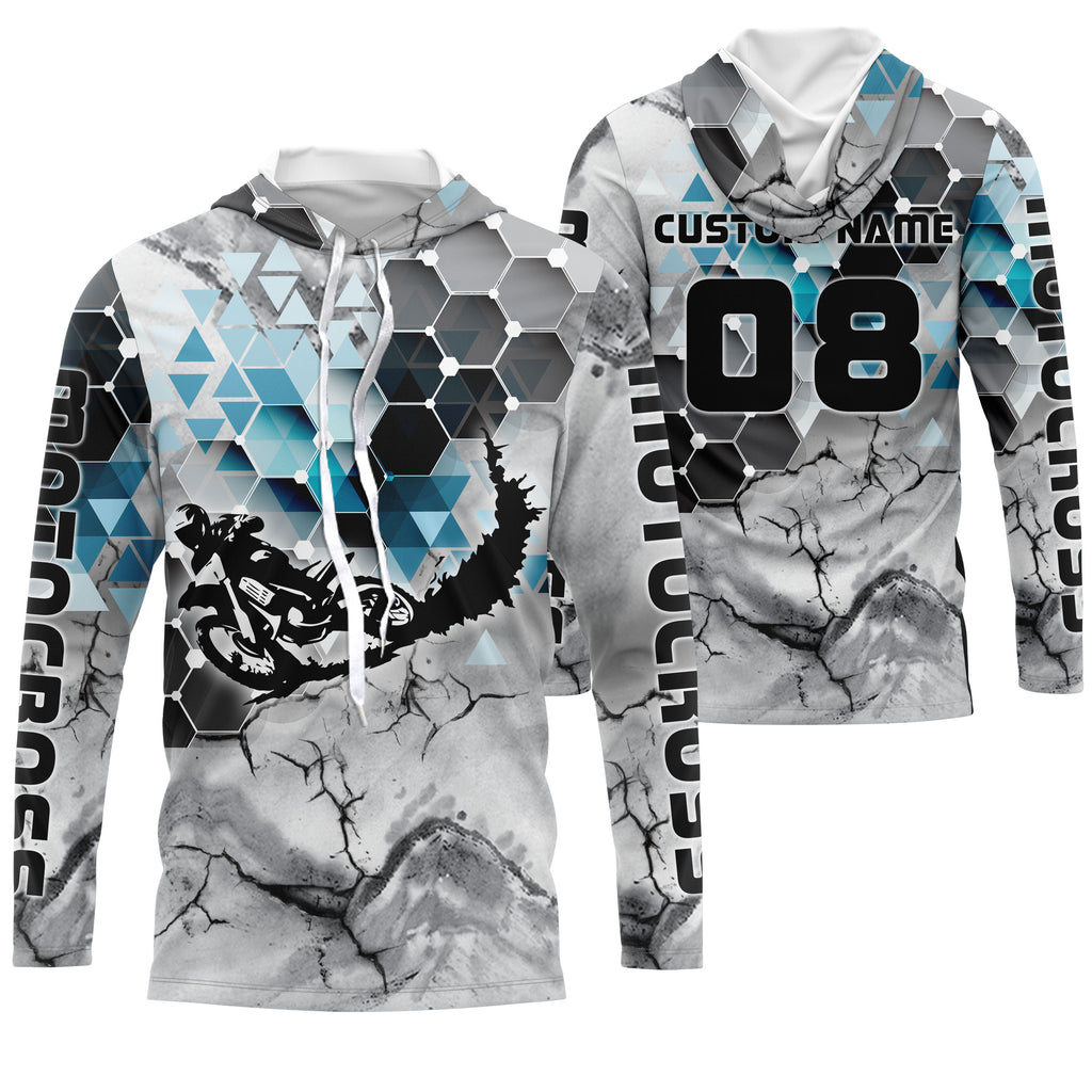 Myfihu Skull Motocross Jersey Custom Dirt Bike Off-Road Kid Men Women Upf30+ MotoX Racing Shirt Motorcycle PDT284, Adult Long Sleeves UPF / S